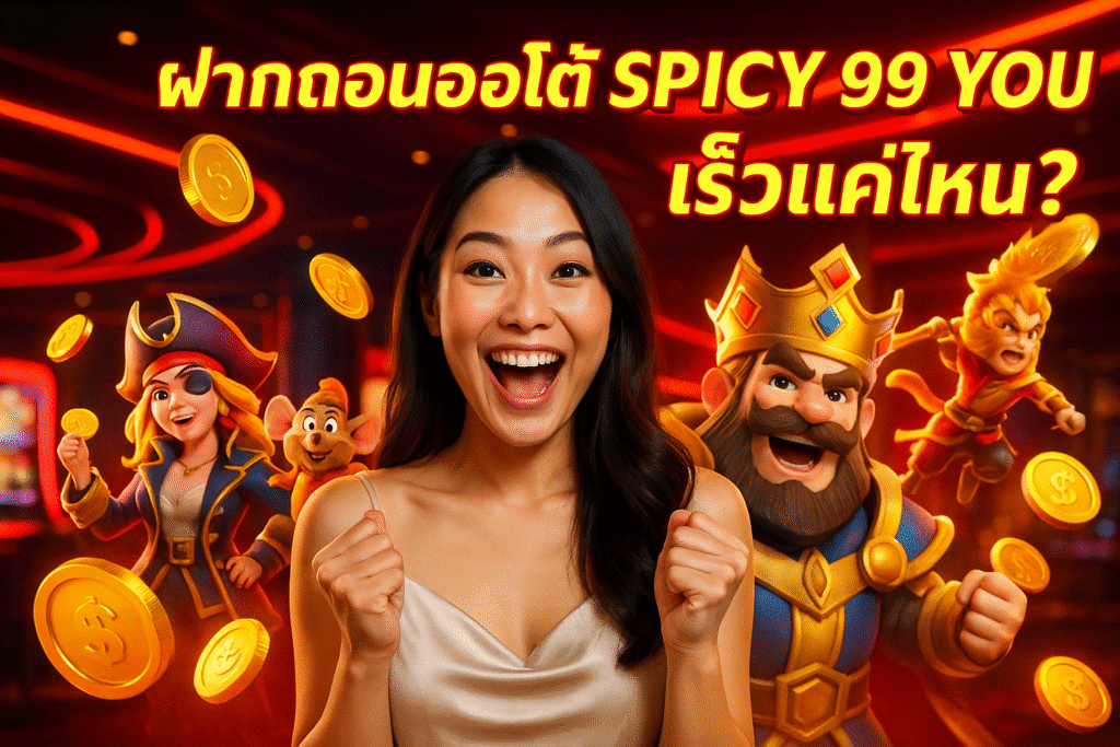 ฝากถอนออโต้ SPICY 99 YOU เร็วแค่ไหน?